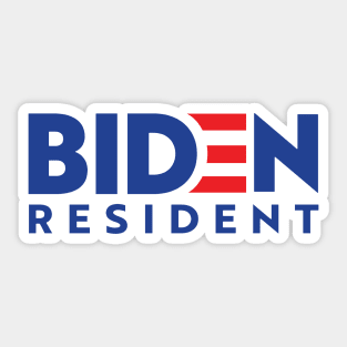 Resident Biden Donald Trump Sticker